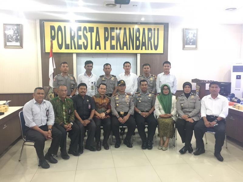 Polresta Pekanbaru dikunjungi Oleh KPU Kota Pekanbaru