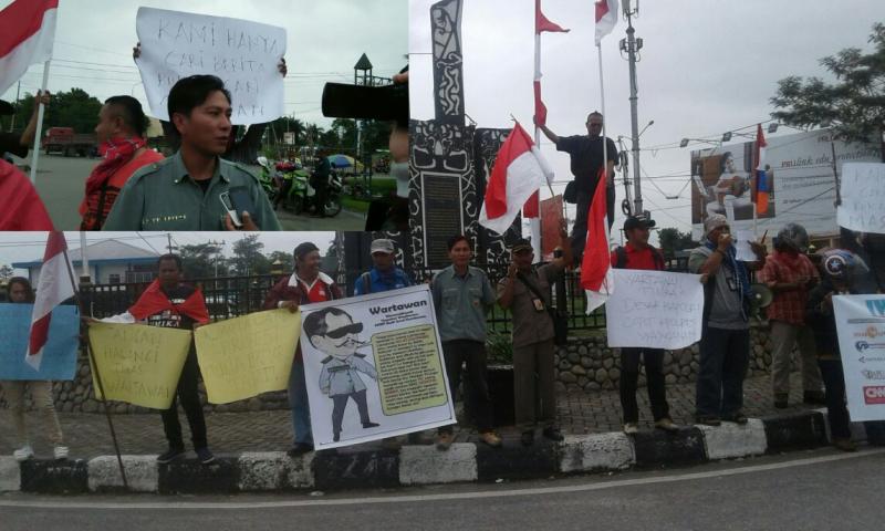 IWO Mimika Gelar Unjukrasa Tuntut Kapolres Way Kanan Dicopot