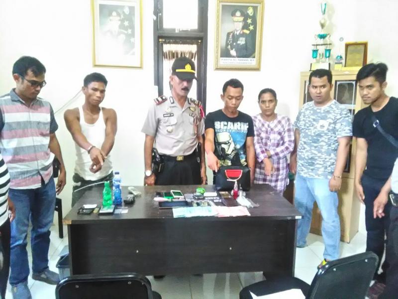 Polsek Perhentian Raja Ringkus 3 Komplotan Pengedar Shabu