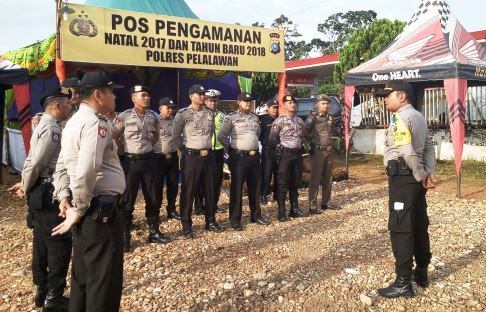 Amankan Natal, Polres Pelalawan Bangun Tiga Pos PAM