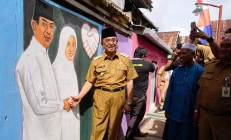 Waw, Pemukiman Kumuh di Inhil Jadi Kampoeng Selfie