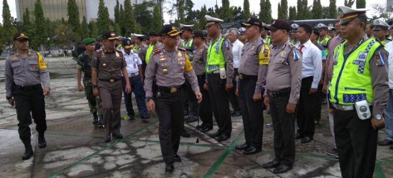 Amankan Malam Tahun Baru, Polresta Pekanbaru Kerahkan 1.345 Personel Gabungan