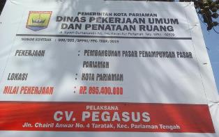 Pedagang Pasar Pariaman Direlokasi Kepenampungan Sementara