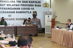 Panglima TNI dan Kapolri Kungker ke Riau Bahas karhutla