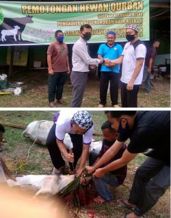 Gema Takbir Iringi Penyembelihan Hewan Qurban di PN Rohil