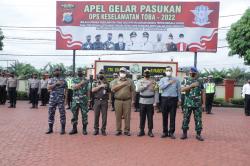 Kapolres Asahan Pimpin Apel Gelar Pasukan Ops "Keselamatan Toba 2022"