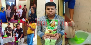 Polsek Tenayan Raya Larutkan 1 Kg Sabu dan 500 Pil Ekstasi ke Jamban