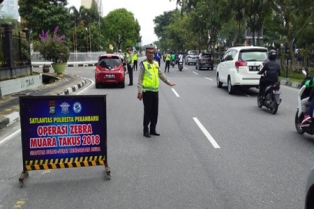 14 Hari Operasi Zebra Muara Takus 2018 di Pekanbaru, Satlantas Keluarkan 1.757 Surat Tilang