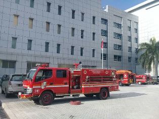 Gedung Baru RSUD Arifin Ahmad Terbakar