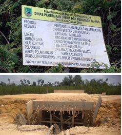 Warga Berharap Proyek Peningkatan Jalan Sekeladi Sekapas Segera di Selesaikan Pihak Kontraktor 