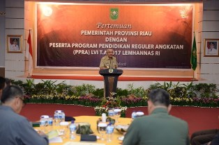 Peserta Lemhanas Studi Strategis di Riau