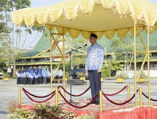 Pjs Bupati Inhil Pimpin Apel Hari Kesadaran Nasional di Tembilahan