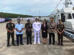 Kasiter Korem 174/ATW Hadiri Upacara Peringatan Hari Dharma Samudera di Dermaga Macan