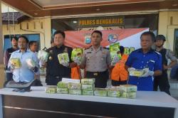 Kapolres Bengkalis Bersama Bea Cukai Amankan Sabu 19 Kg Siap Edar