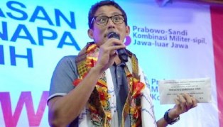 Sandi Dapat Sumbangan Kampanye Dari Kader Golkar dan Mantan Nasdem