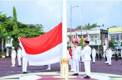 Kabupaten Bengkalis Menerapkan Protokol Kesehatan Yang Ketat Memperingati HUT RI Ke-76