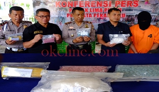 Lagi Nyabu, Kurir 500 Gram Sabu dan Dua Ribu Pil Ekstasi Ini tak Berkutik Didatangi Polisi