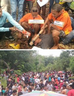 Reka Ulang Kasus  Pembunuhan Siswi SMP di Rohil, Dialihkan ke Polres Rohil 