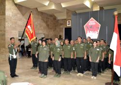 Kapusjarah TNI Lantik 46 Pengurus Komunitas Genta Bangsa 2020-2025