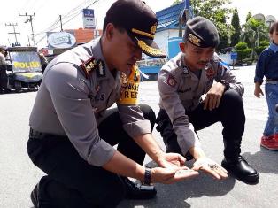 Wakapolresta Pekanbaru Giat Penyisiran Ranjau Paku