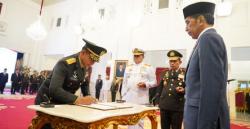 Panglima TNI Menjadi Saksi Suksesi Kepemimpinan TNI AD di Istana Negara