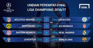 Liga Champions: Madrid Ditantang Bayern, Juve Bersua Barca