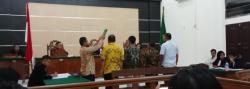 Sidang Perkara UU ITE, Kadis PUTR Rohil Berikan Keterangan Dalam Sidang 