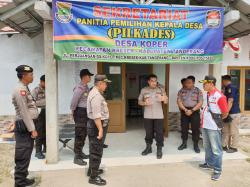 Kabid Humas Polda Banten Sambangi Pam Pilkades di Wilayah Kabupaten Tangerang