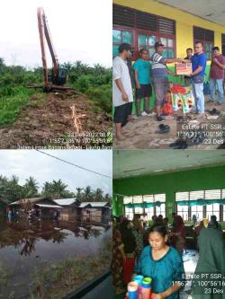 BARA - JP Apresiasi Pemkab Rohil dan PT. Sindora Bantu Sembako dan Antisipasi Banjir 