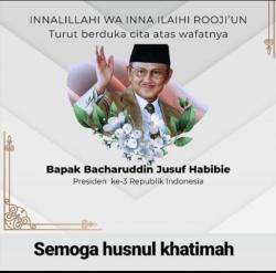 BJ Habibie Tutup Usia, Kepala Perwakilan Okeline.com Babel dan Jajaran Turut Berbela Sungkawa