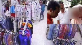 Aksi Pencuri Baju di Blitar Terekam CCTV