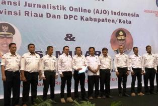 AJOI Prov Riau Dilantik di Hotel Pangeran, Pakanbaru, Riau