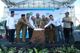 HUT Listrik Nasional Ke-73, PLN Wilayah Riau Aliri Listrik untuk 9 Desa di Siak