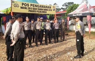 Amankan Natal, Polres Pelalawan Bangun Tiga Pos PAM