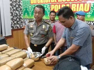 Pria Pengangguran Ini Nekad Bawa Ganja 38 Kg